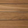 Teak and textilene garden set for 8/10 people FUN