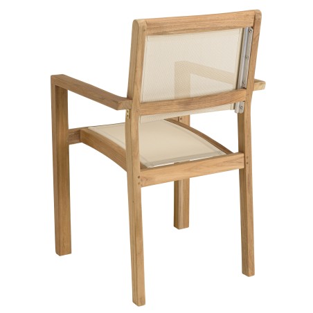 HARRIS - Lot No. 163 Teak and textilene garden furniture for 10/12 people