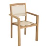 HARRIS - Lot No. 163 Teak and textilene garden furniture for 10/12 people