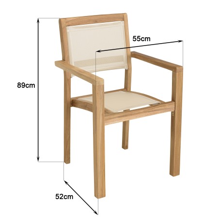 HARRIS - Lot No. 168 Teak and textilene garden furniture for 8/10 people