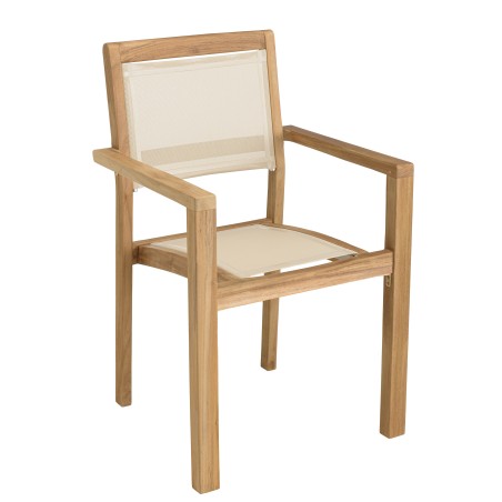 HARRIS - Lot No. 168 Teak and textilene garden furniture for 8/10 people