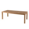 Teak and textilene garden set for 8–10 people