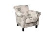 KATE White Fabric Butterfly Armchair - Elegant and Comfortable