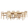 HARRIS - Lot No. 159 Teak and textilene garden furniture for 10/12 people