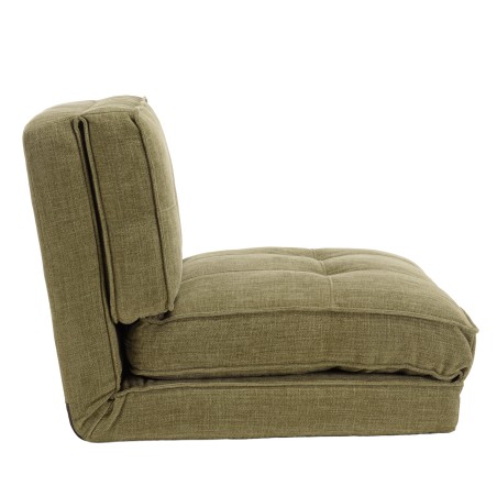 ANGELE - Chauffeuse convertible 1 place en tissu couleur vert
