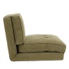 ANGELE - Chauffeuse convertible 1 place en tissu couleur vert