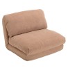 ANGELE - 1-seater multi-position armchair in old pink fabric