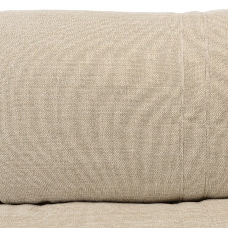 ANGELE - 2-seater convertible armchair in beige fabric