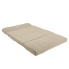 ANGELE - Chauffeuse convertible 2 places en tissu couleur beige