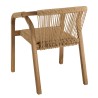 VICK - Lot de 2 fauteuils en acacia huilé et cordage synthétique