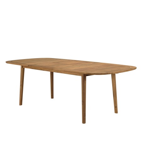 VICK - Table de jardin extensible en acacia huilé 180/240x110cm