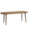VICK - Table de jardin en bois d'Angélique huilé 200x90cm
