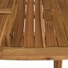 VICK - Table de jardin extensible en acacia huilé 150/200x100cm