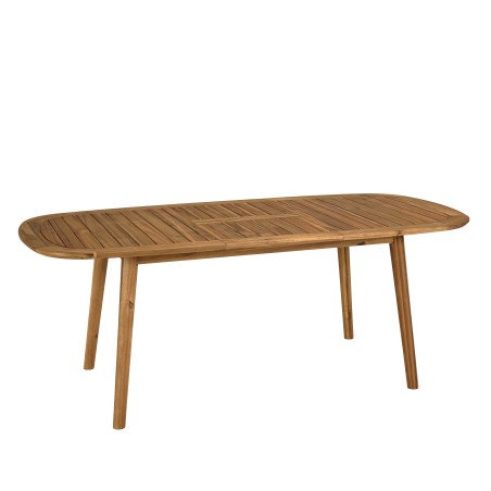 VICK - Table de jardin extensible en acacia huilé 150/200x100cm