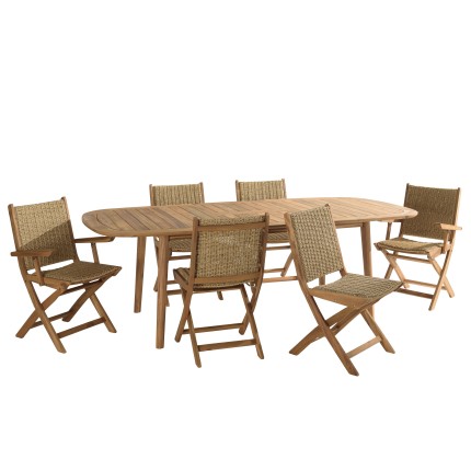 VICK - Cancun 6-seater garden furniture set