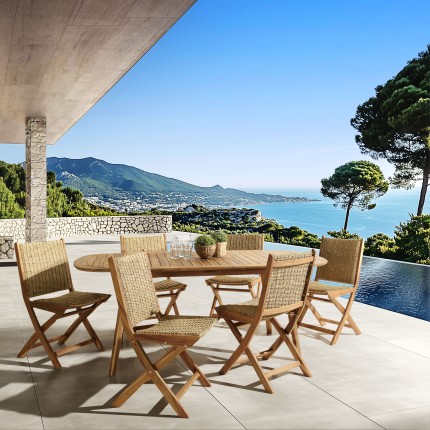 VICK - Phuket 6-seater garden furniture set