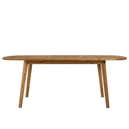 VICK - Table de jardin extensible en acacia huilé 150/200x100cm