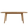 VICK - Table de jardin extensible en acacia huilé 150/200x100cm