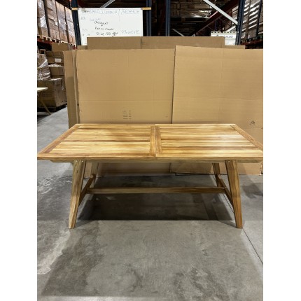 SECONDE MAIN - Table rectangulaire scandi extensible 180/240 x 100cm