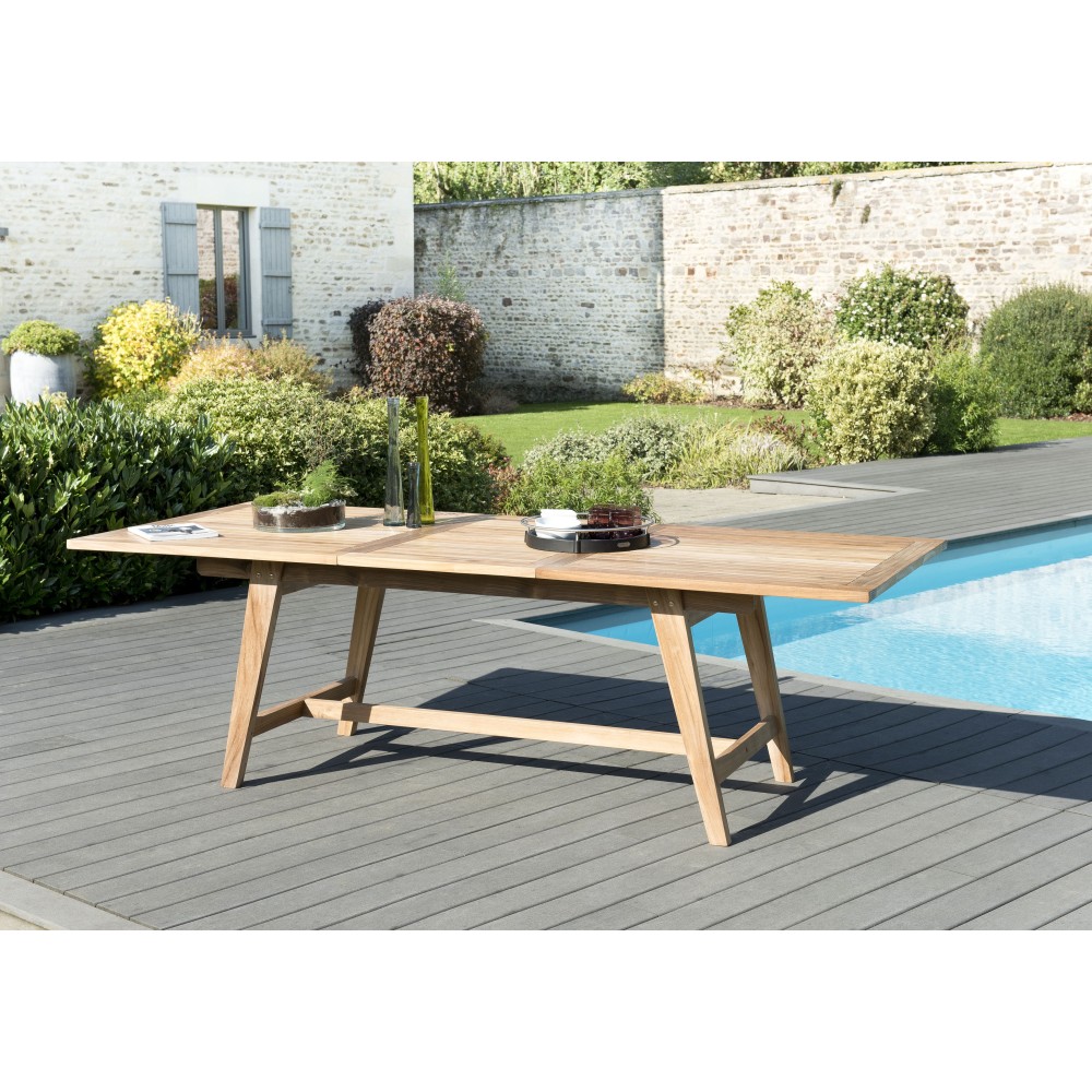 SECONDE MAIN - Table rectangulaire scandi extensible 180/240 x 100cm SECONDE MAIN - Table rectangulaire scandi extensible 180/240 x 100cm