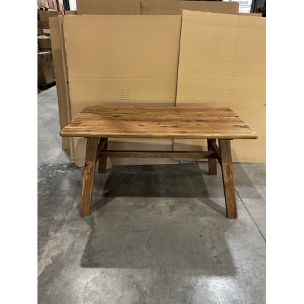 SECONDE MAIN - Table à manger en bois recyclé SANDY 140x75cm