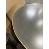 SECOND HAND - Round coffee table 80x80cm in black iron with gold trim