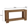 Console bois 150x40cm bois Pin recyclé SANDY