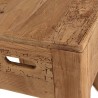 Square stool 35x35cm recycled pine wood SANDY