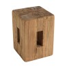 Tabouret carré 30x30cm bois Pin recyclé SANDY