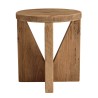Round stool 40x40cm recycled pine wood SANDY
