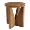 Round stool 40x40cm recycled pine wood SANDY
