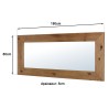 Miroir bois Pin recyclé SANDY