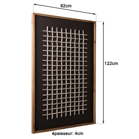 SANDY - Wall decoration 62x82cm geometric patterns Recycled pine