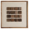 Recycled pine wall decoration - geometric patterns 62x62cm