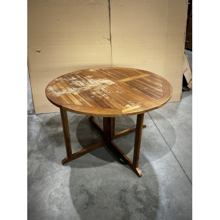 SECONDE MAIN - Table papillon en bois Teck huilé