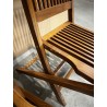 SECONDE MAIN - Lot de 2 chaises en teck huilé