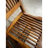 SECONDE MAIN - Lot de 2 chaises en teck huilé