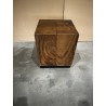 SECONDE MAIN - Table d'appoint carrée SAM bois Suar 38x38cm