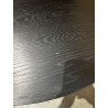 DALY Black Round Coffee Table 90x90cm - 100% Wood Functional Design