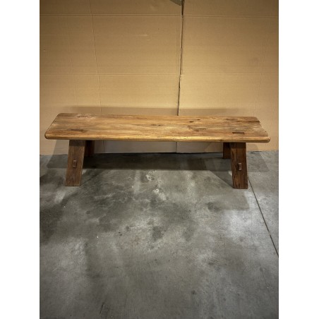 SANDY Bench 140x30cm Recycled Pine Wood - Rustic Charm for Your Home