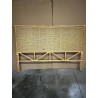SECONDE MAIN - Tête de lit rect. 140/160cm "cannage" rotin couleur brun miel