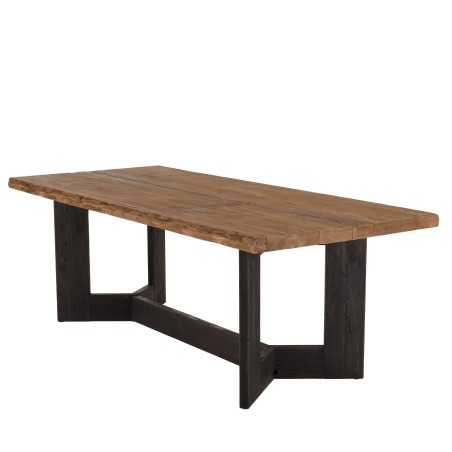 DANDY - Table à manger rect. 220x100cm bois Pin recyclé