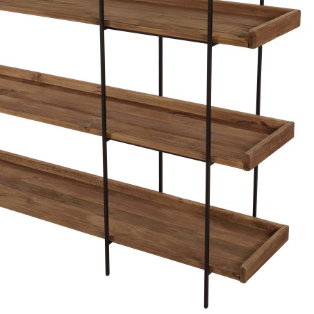 DANDY - Etagère 5 niveaux bois Pin recyclé structure métal