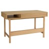 Bureau couleur naturelle 1 tiroir décor motif arrondi 1 niche - ETHAN