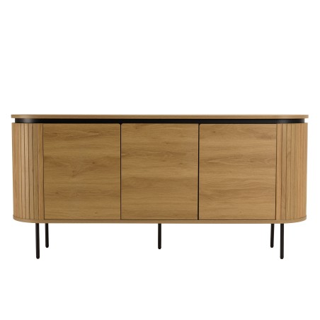 Buffet arrondi couleur naturelle 3 portes - ETHAN