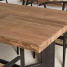DANDY - Table à manger rect. 220x100cm bois Pin recyclé
