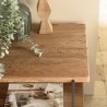 DANDY - Table d'appoint rect. 50x42cm bois Pin recyclé et pieds métal