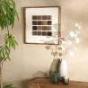 Recycled pine wall decoration - geometric patterns 62x62cm