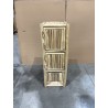 WILL 1-Tier Shelf with 2 Doors - Natural Teak Branches
