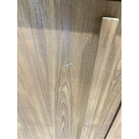 SECONDE MAIN - Buffet 4 portes 2 niches en bois de teck recyclé